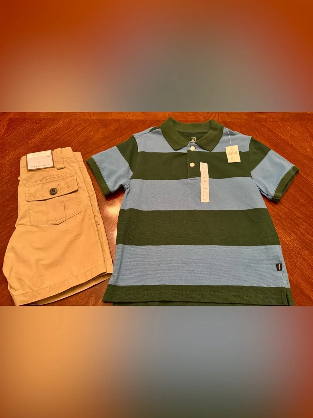 Baby GAP Polo & Kahki Shorts Both 100% Cotton **NWT**